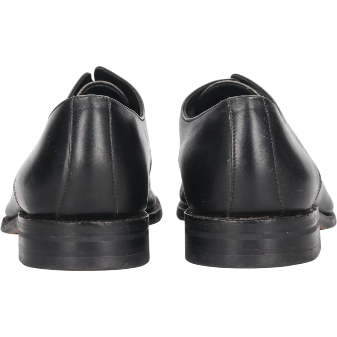 Loake Plain Toe Shoes, Made in England, Size 9 1/2 Men's 28.0cm genuine leather black type Vintage Second Hand