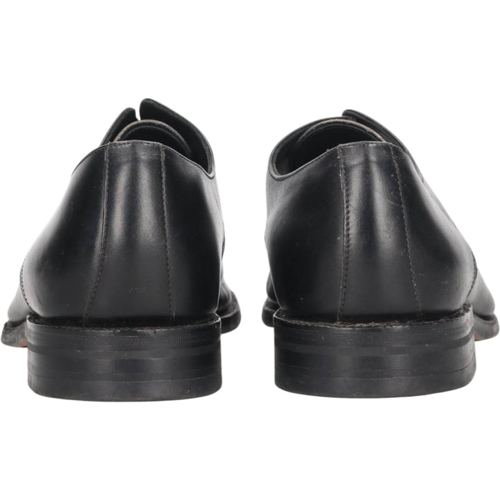 Loake Plain Toe Shoes, Made in England, Size 9 1/2 Men's 28.0cm genuine leather black type Vintage Second Hand