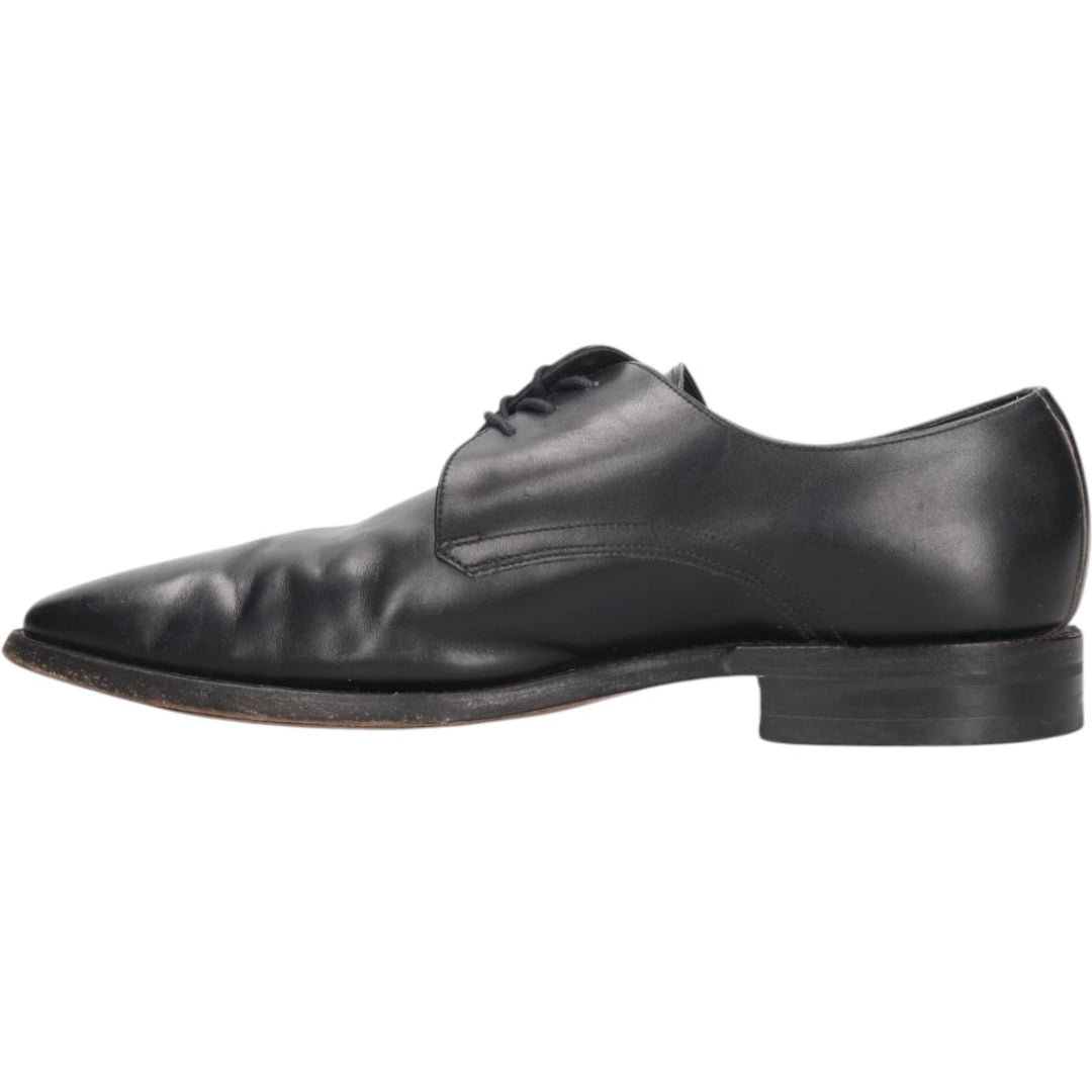 Loake Plain Toe Shoes, Made in England, Size 9 1/2 Men's 28.0cm genuine leather black type Vintage Second Hand