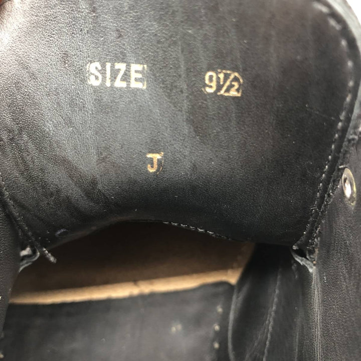 Loake Plain Toe Shoes, Made in England, Size 9 1/2 Men's 28.0cm genuine leather black type Vintage Second Hand