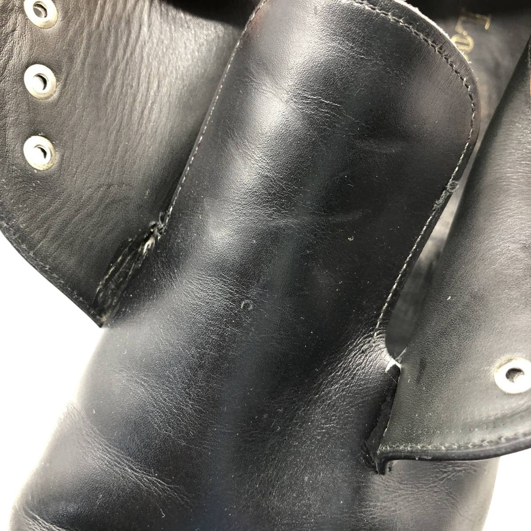 Loake Plain Toe Shoes, Made in England, Size 9 1/2 Men's 28.0cm genuine leather black type Vintage Second Hand