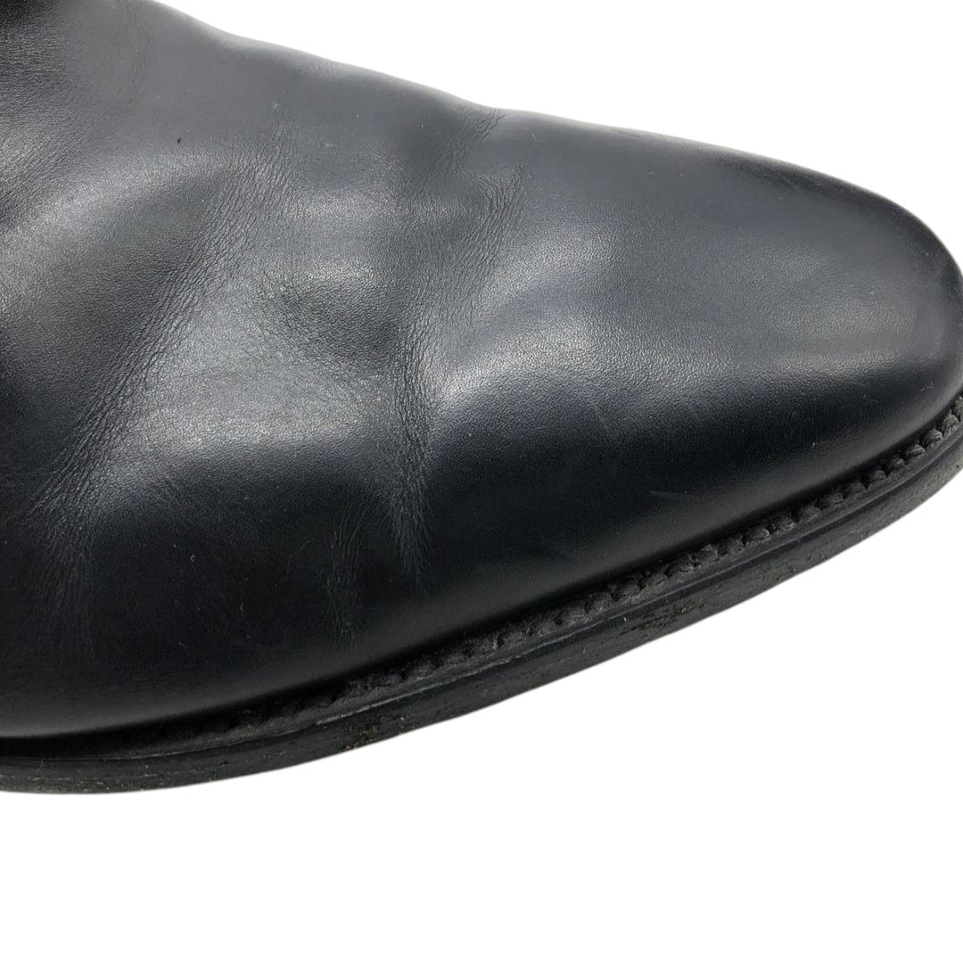 Loake Plain Toe Shoes, Made in England, Size 9 1/2 Men's 28.0cm genuine leather black type Vintage Second Hand