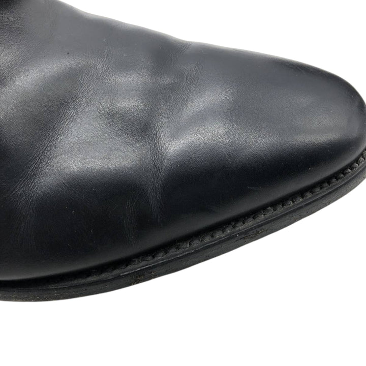 Loake Plain Toe Shoes, Made in England, Size 9 1/2 Men's 28.0cm genuine leather black type Vintage Second Hand