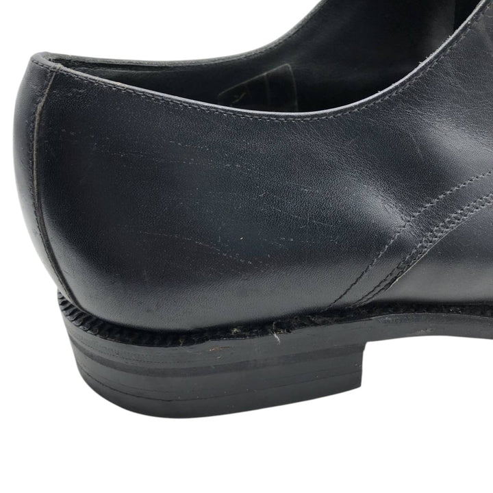 Loake Plain Toe Shoes, Made in England, Size 9 1/2 Men's 28.0cm genuine leather black type Vintage Second Hand