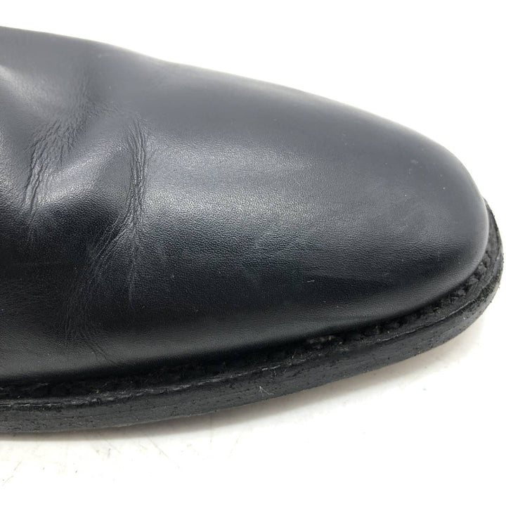 Loake Plain Toe Shoes, Made in England, Size 9 1/2 Men's 28.0cm genuine leather black type Vintage Second Hand