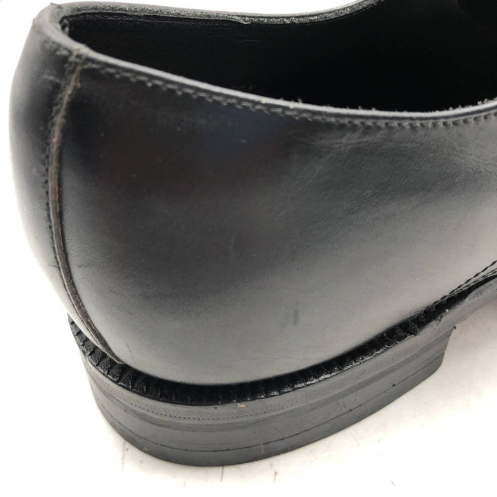 Loake Plain Toe Shoes, Made in England, Size 9 1/2 Men's 28.0cm genuine leather black type Vintage Second Hand