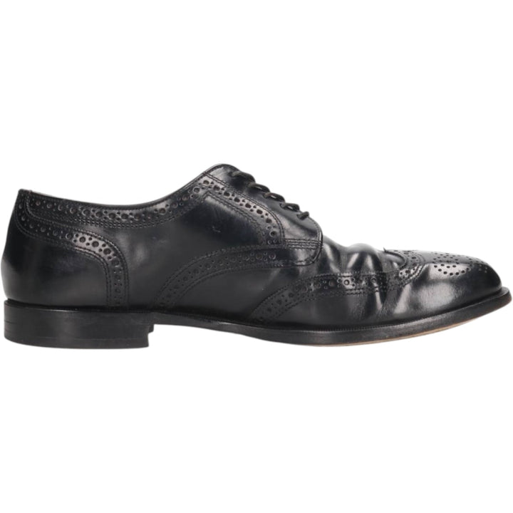 Cole Haan Semi-Brogue Wingtip Shoes, Made in USA, 10D, Men's Size 11 (equivalent) /saa013473 Men's 28.0cm genuine leather black type Vintage Second Hand
