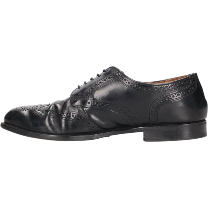 Cole Haan Semi-Brogue Wingtip Shoes, Made in USA, 10D, Men's Size 11 (equivalent) /saa013473 Men's 28.0cm genuine leather black type Vintage Second Hand