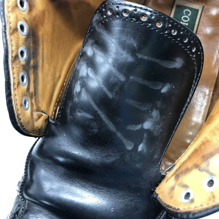 Cole Haan Semi-Brogue Wingtip Shoes, Made in USA, 10D, Men's Size 11 (equivalent) /saa013473 Men's 28.0cm genuine leather black type Vintage Second Hand