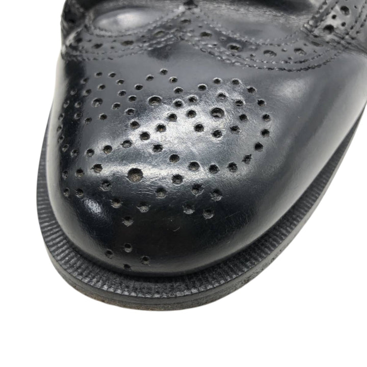 Cole Haan Semi-Brogue Wingtip Shoes, Made in USA, 10D, Men's Size 11 (equivalent) /saa013473 Men's 28.0cm genuine leather black type Vintage Second Hand