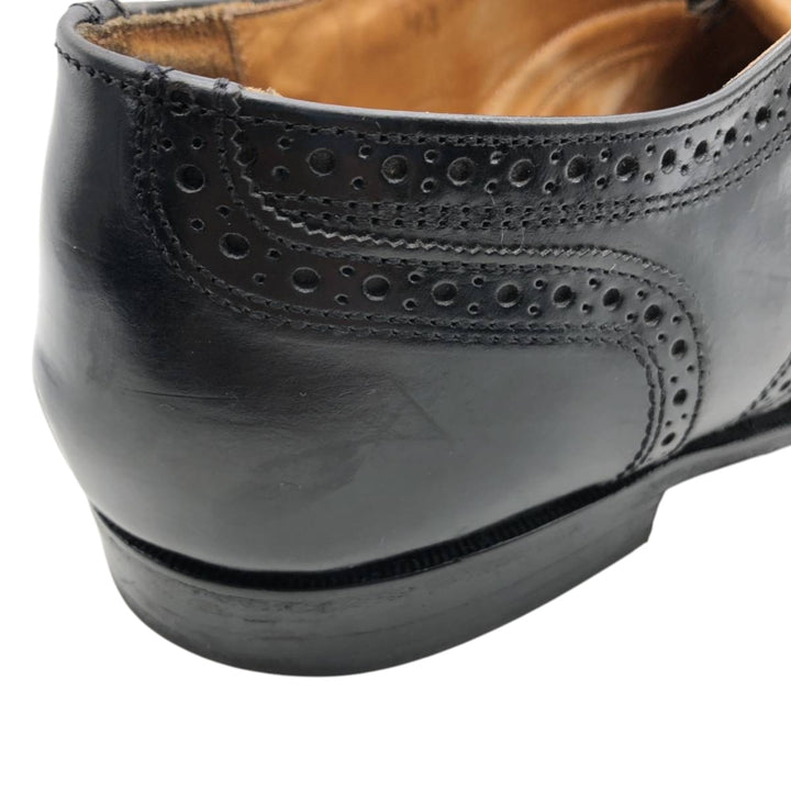 Cole Haan Semi-Brogue Wingtip Shoes, Made in USA, 10D, Men's Size 11 (equivalent) /saa013473 Men's 28.0cm genuine leather black type Vintage Second Hand