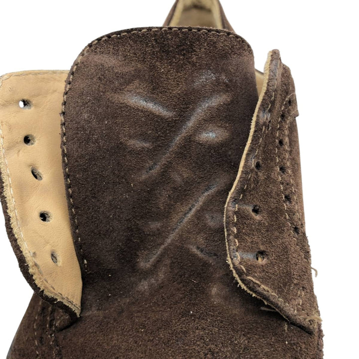 J.Crew Full Brogue Wingtip Shoes, Made in Italy, Size 8 1/2 Men's 26.5cm genuine leather brown type Vintage Second Hand
