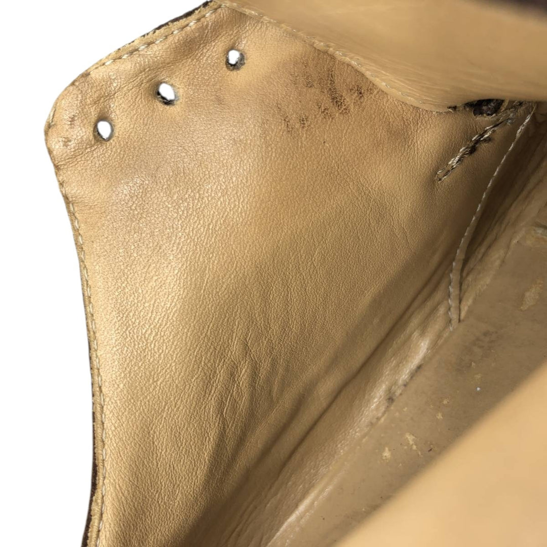 J.Crew Full Brogue Wingtip Shoes, Made in Italy, Size 8 1/2 Men's 26.5cm genuine leather brown type Vintage Second Hand
