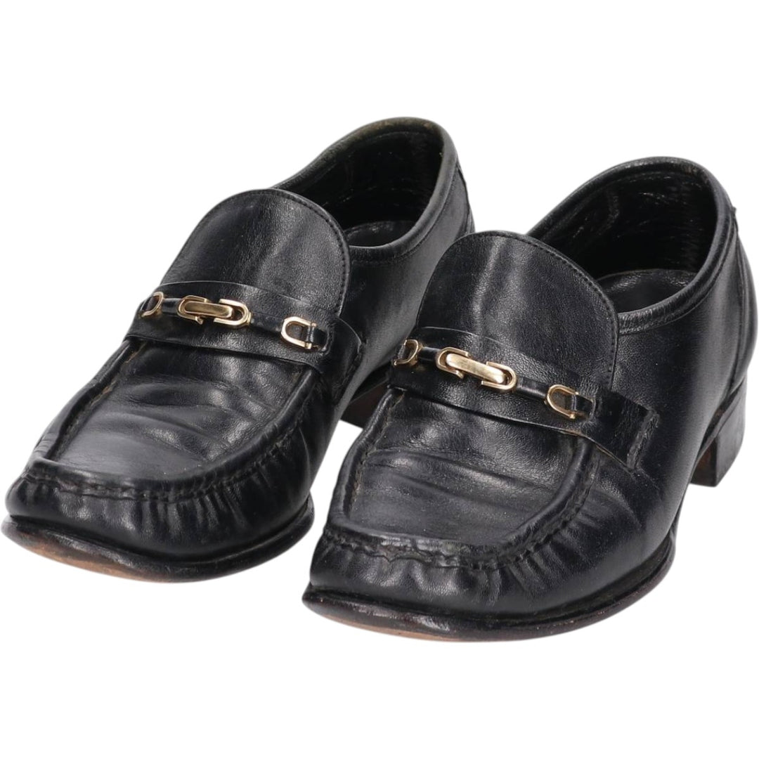 Florsheim Bit Loafers, Made in USA, 6D Men's 23.0cm genuine leather black type Vintage Second Hand