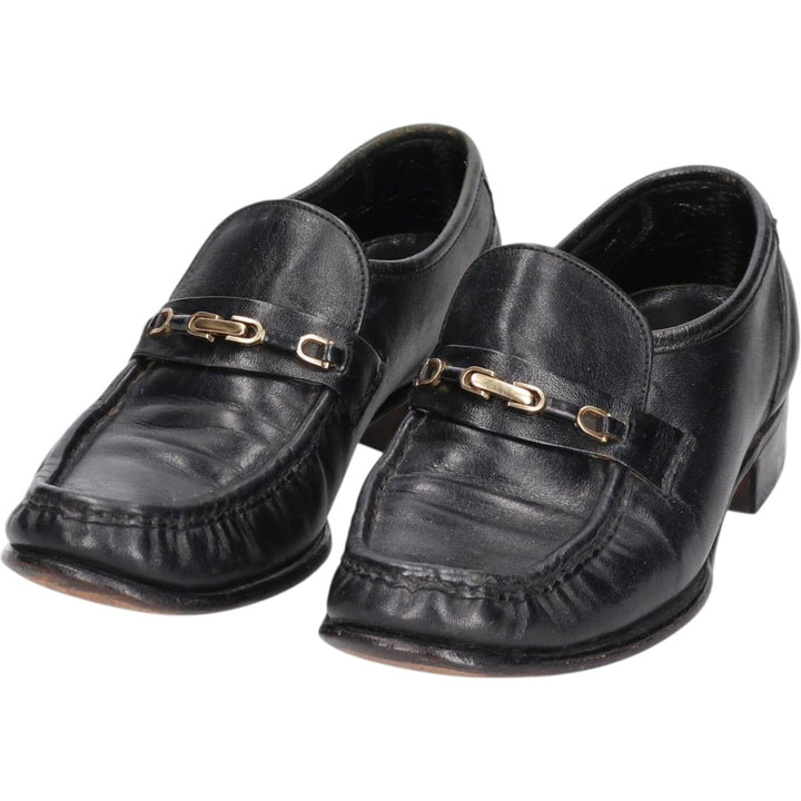 Florsheim Bit Loafers, Made in USA, 6D Men's 23.0cm genuine leather black type Vintage Second Hand