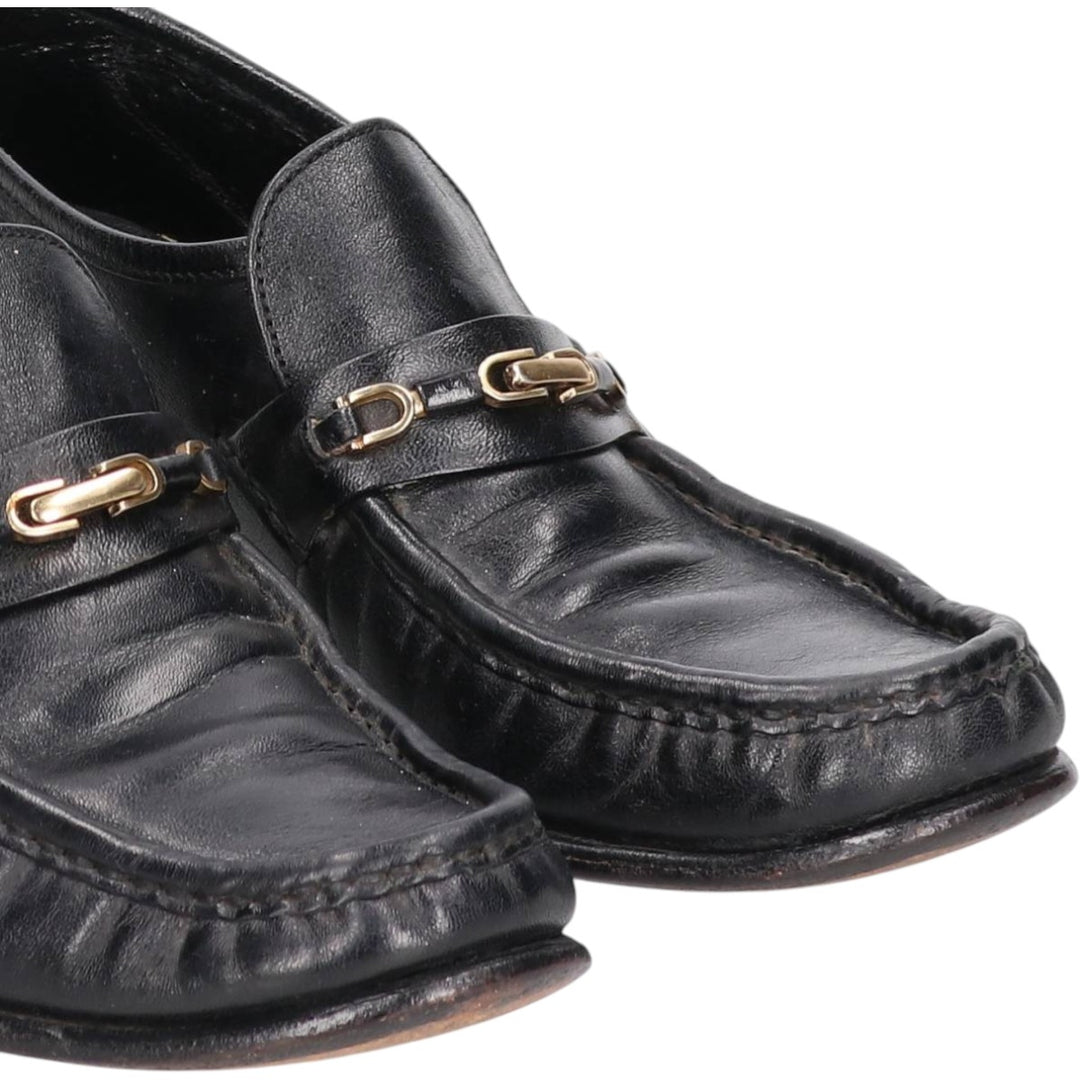 Florsheim Bit Loafers, Made in USA, 6D Men's 23.0cm genuine leather black type Vintage Second Hand