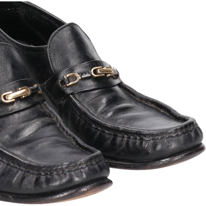 Florsheim Bit Loafers, Made in USA, 6D Men's 23.0cm genuine leather black type Vintage Second Hand
