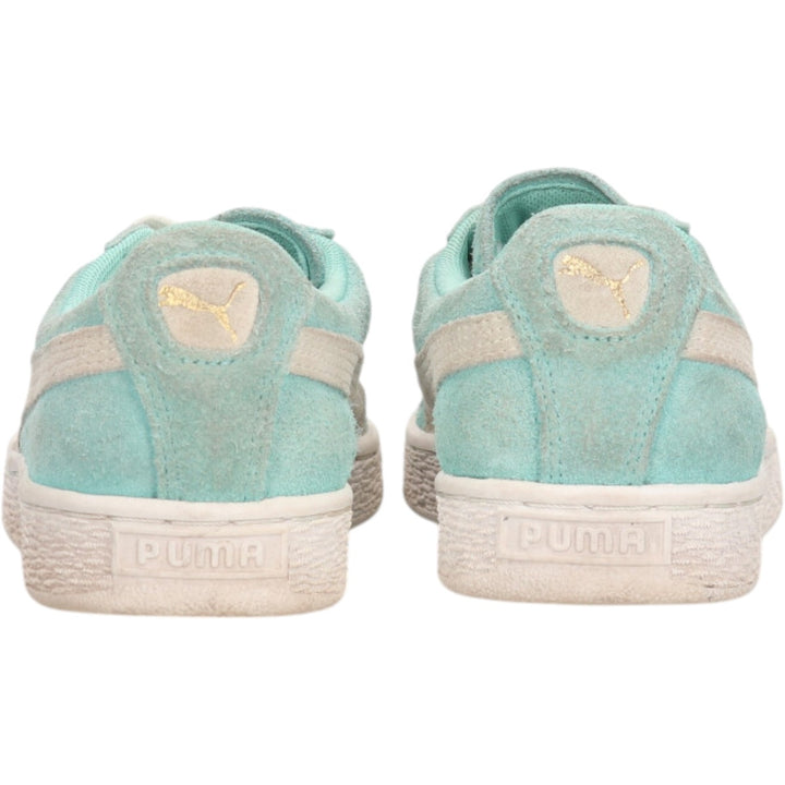 PUMA SUEDE CLASSIC Suede Sneakers 5 Women's 23.5cm suede Mint green Vintage Second Hand
