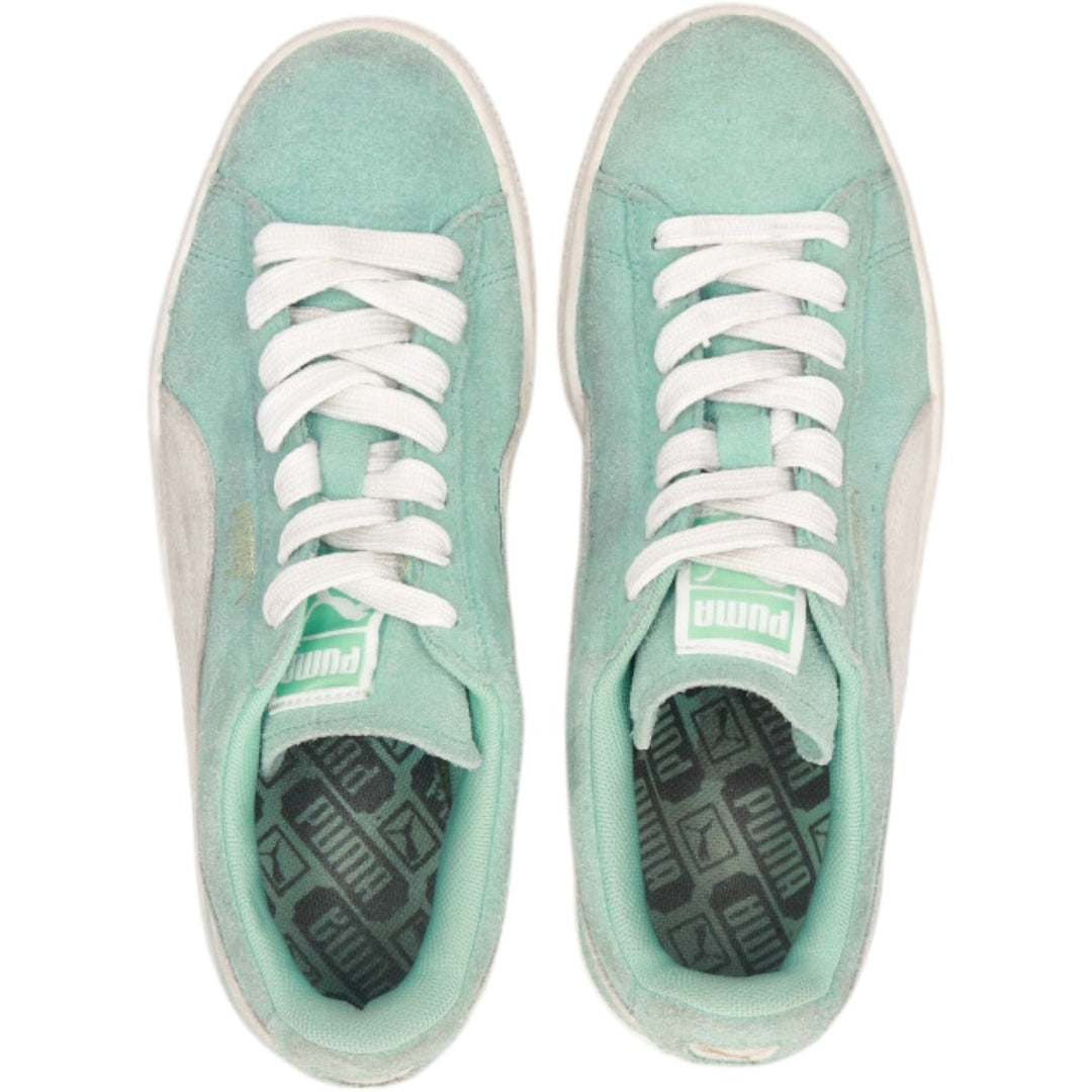 PUMA SUEDE CLASSIC Suede Sneakers 5 Women's 23.5cm suede Mint green Vintage Second Hand