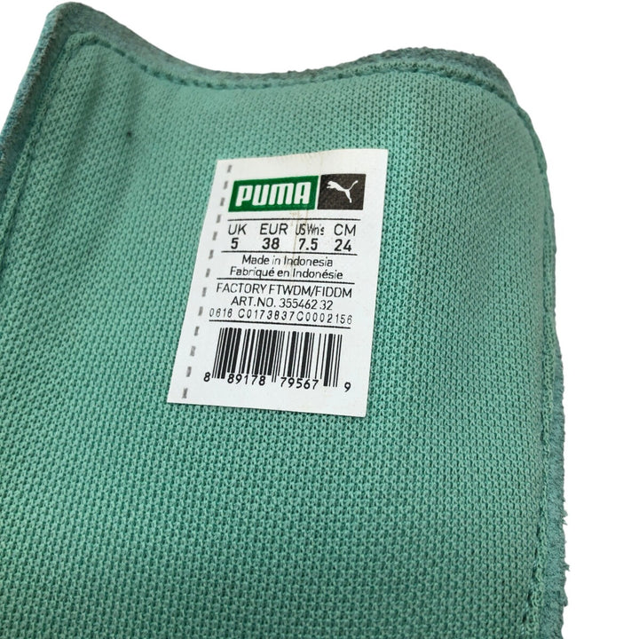 PUMA SUEDE CLASSIC Suede Sneakers 5 Women's 23.5cm suede Mint green Vintage Second Hand