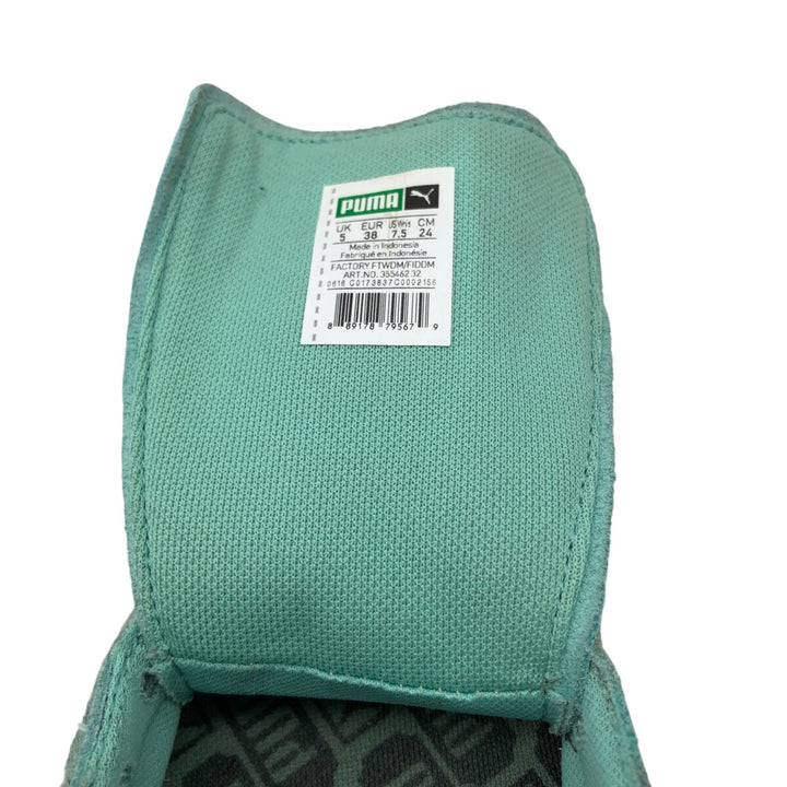 PUMA SUEDE CLASSIC Suede Sneakers 5 Women's 23.5cm suede Mint green Vintage Second Hand