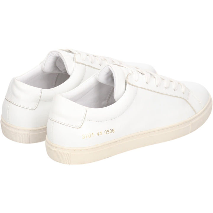 Common Projects 3701 ORIGINAL ACHILLES LOW Original Achilles Low Leather Sneakers 44 Men's 27.0cm genuine leather white type Vintage Second Hand