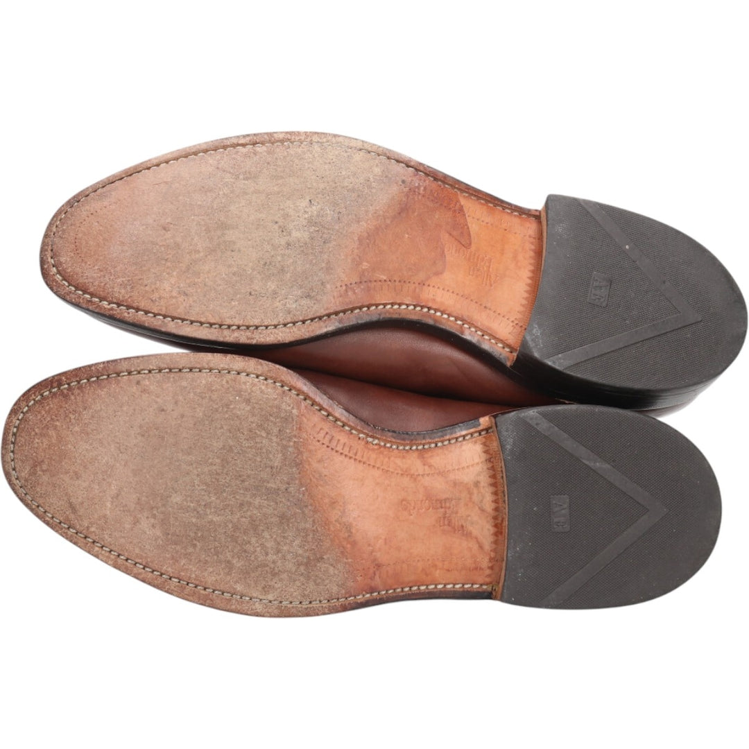 Allen Edmonds HANCOCK U-Tip Shoes Made in USA 9D Men's 27.0cm genuine leather brown type Vintage Second Hand