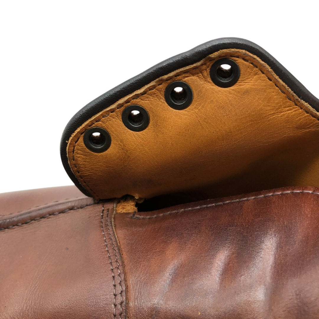 Allen Edmonds HANCOCK U-Tip Shoes Made in USA 9D Men's 27.0cm genuine leather brown type Vintage Second Hand