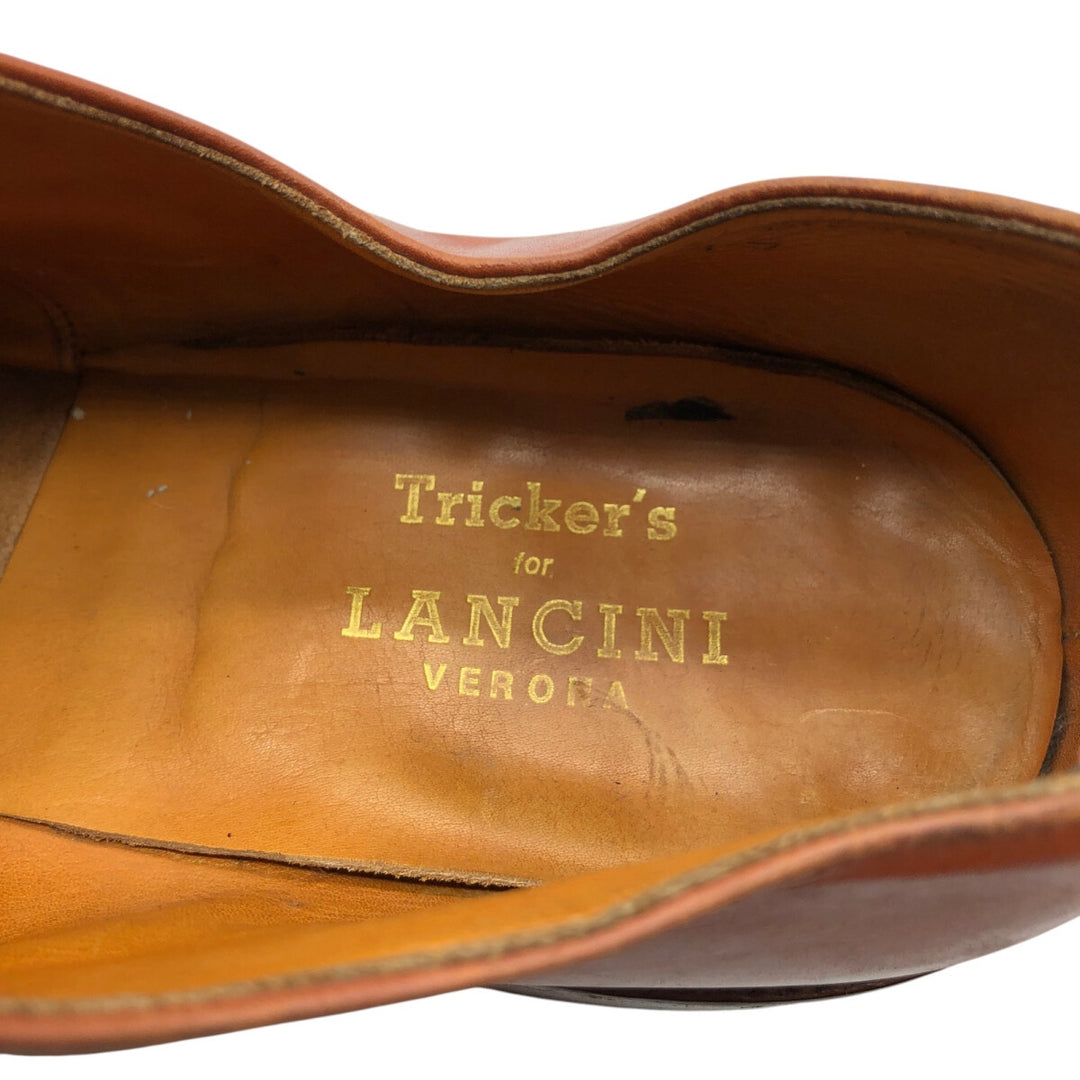 Tricker's LANCINI U-tip shoes, size 9.5 Men's 28.0cm genuine leather brown type Vintage Second Hand