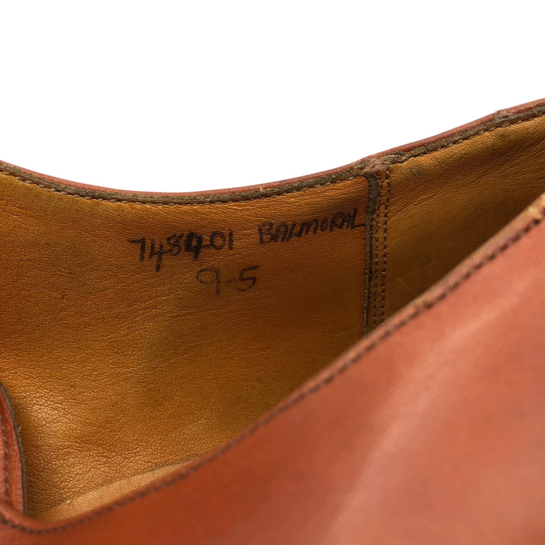 Tricker's LANCINI U-tip shoes, size 9.5 Men's 28.0cm genuine leather brown type Vintage Second Hand