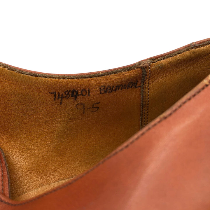 Tricker's LANCINI U-tip shoes, size 9.5 Men's 28.0cm genuine leather brown type Vintage Second Hand