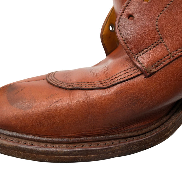 Tricker's LANCINI U-tip shoes, size 9.5 Men's 28.0cm genuine leather brown type Vintage Second Hand