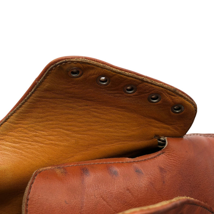 Tricker's LANCINI U-tip shoes, size 9.5 Men's 28.0cm genuine leather brown type Vintage Second Hand