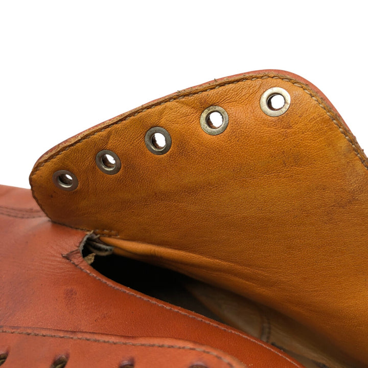Tricker's LANCINI U-tip shoes, size 9.5 Men's 28.0cm genuine leather brown type Vintage Second Hand