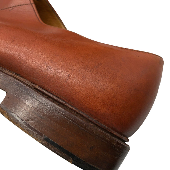Tricker's LANCINI U-tip shoes, size 9.5 Men's 28.0cm genuine leather brown type Vintage Second Hand