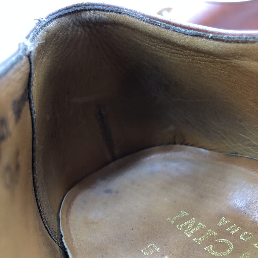 Tricker's LANCINI U-tip shoes, size 9.5 Men's 28.0cm genuine leather brown type Vintage Second Hand
