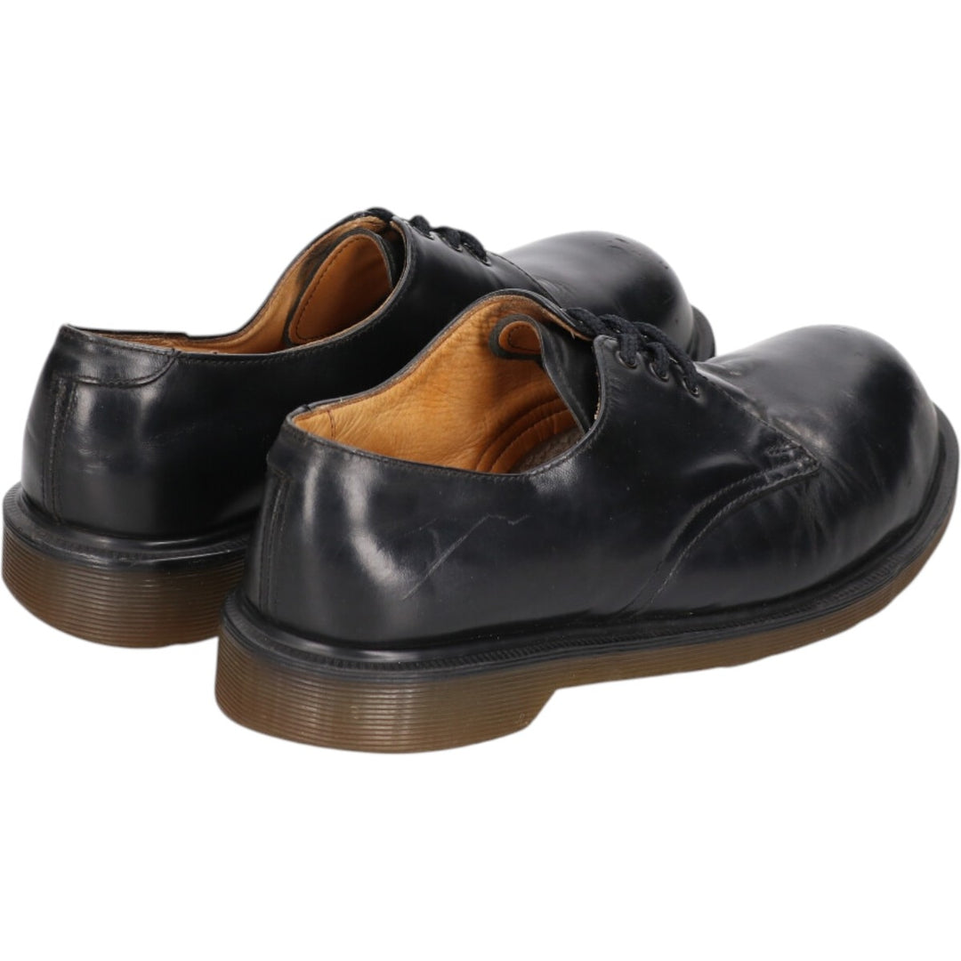 Dr. Martens Steel Toe 3 Hole Shoes Made in England 6 Men's 9.8" equivalent /saa013513 Men's 25.0cm genuine leather black type Vintage Second Hand