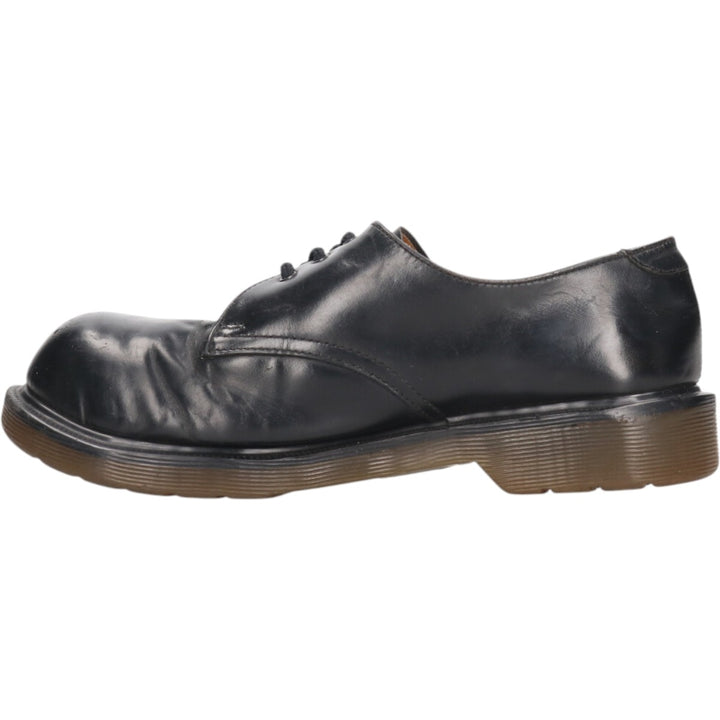 Dr. Martens Steel Toe 3 Hole Shoes Made in England 6 Men's 9.8" equivalent /saa013513 Men's 25.0cm genuine leather black type Vintage Second Hand