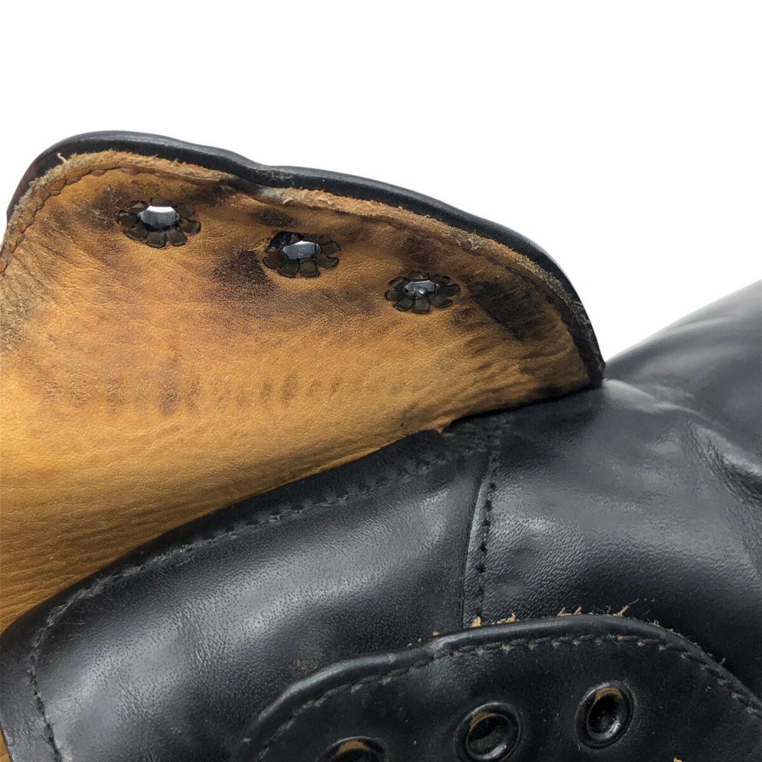 Dr. Martens Steel Toe 3 Hole Shoes Made in England 6 Men's 9.8" equivalent /saa013513 Men's 25.0cm genuine leather black type Vintage Second Hand