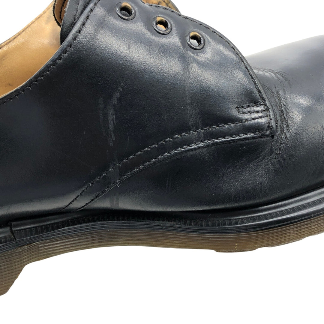 Dr. Martens Steel Toe 3 Hole Shoes Made in England 6 Men's 9.8" equivalent /saa013513 Men's 25.0cm genuine leather black type Vintage Second Hand