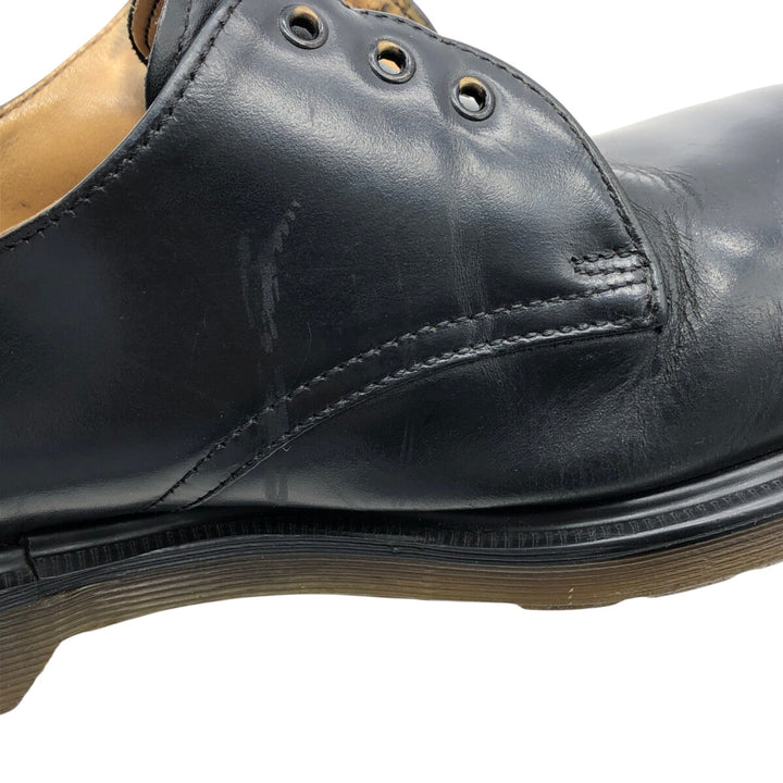 Dr. Martens Steel Toe 3 Hole Shoes Made in England 6 Men's 9.8" equivalent /saa013513 Men's 25.0cm genuine leather black type Vintage Second Hand