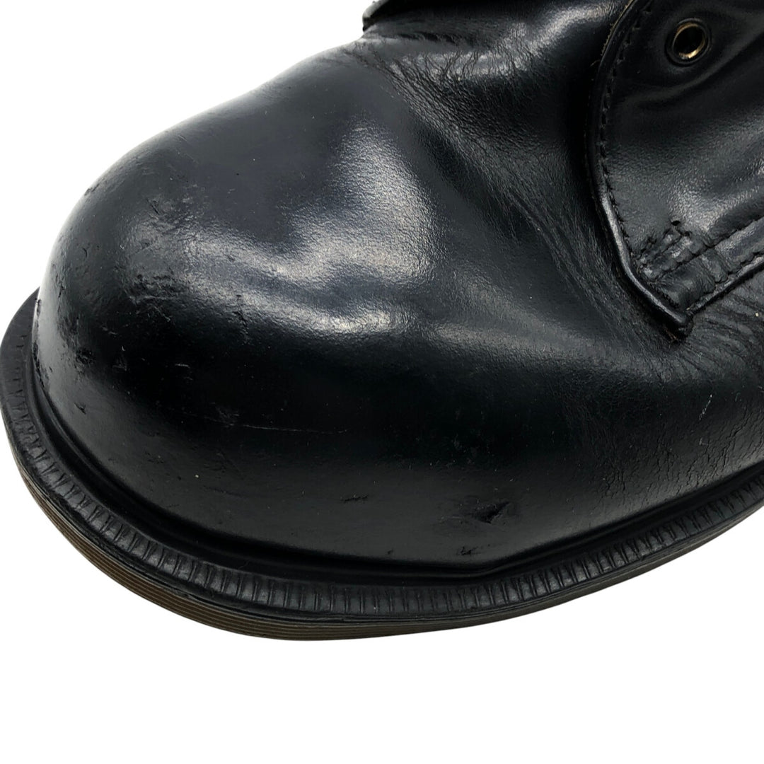 Dr. Martens Steel Toe 3 Hole Shoes Made in England 6 Men's 9.8" equivalent /saa013513 Men's 25.0cm genuine leather black type Vintage Second Hand