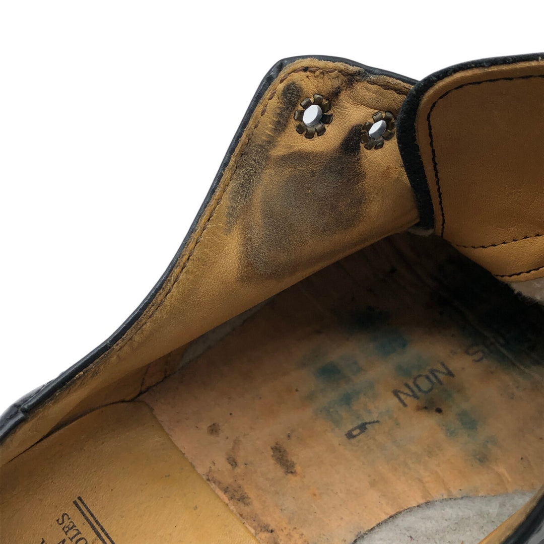 Dr. Martens Steel Toe 3 Hole Shoes Made in England 6 Men's 9.8" equivalent /saa013513 Men's 25.0cm genuine leather black type Vintage Second Hand