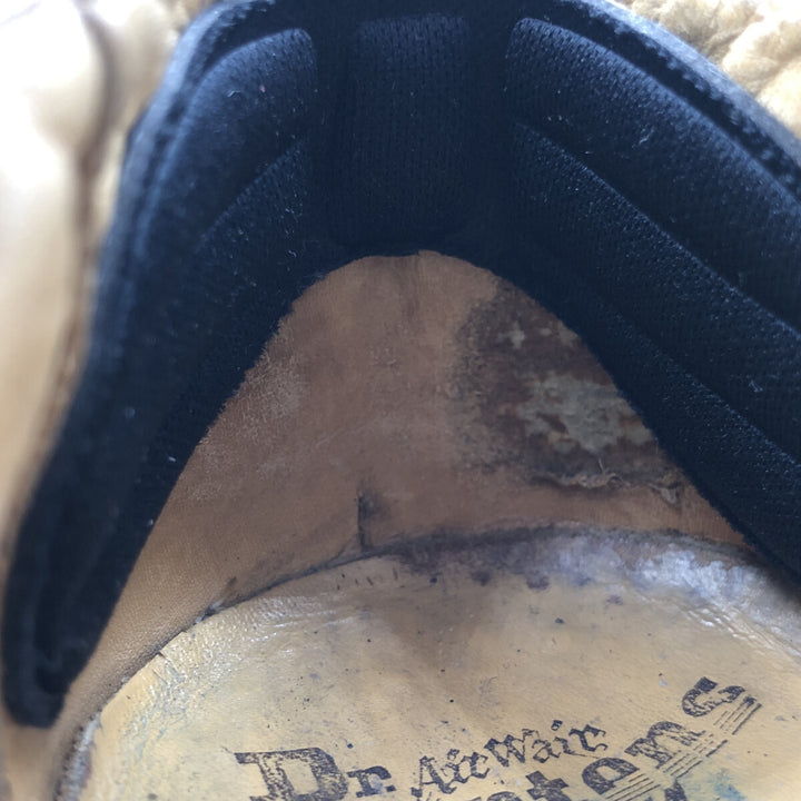 Dr. Martens Steel Toe 3 Hole Shoes Made in England 6 Men's 9.8" equivalent /saa013513 Men's 25.0cm genuine leather black type Vintage Second Hand