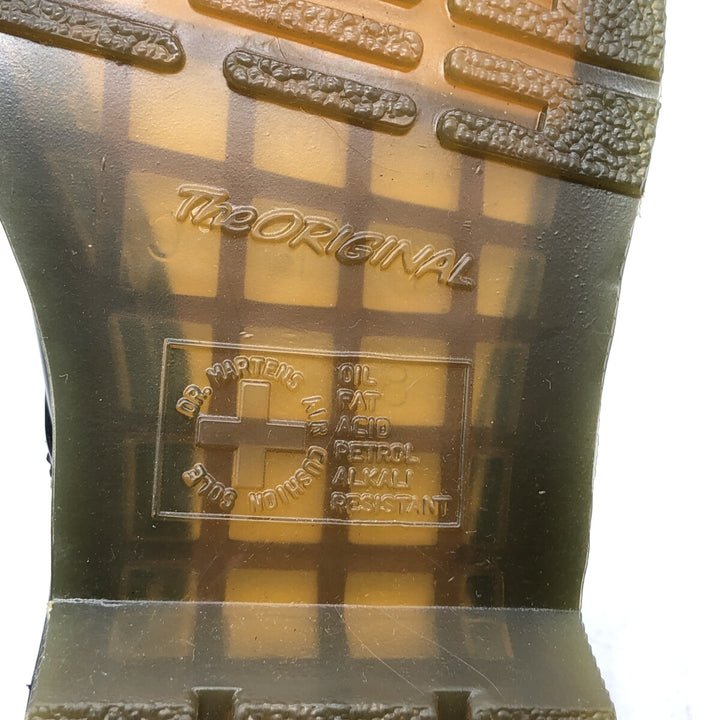 Dr. Martens 6-hole boots 8 Men's 27.0cm genuine leather black type Vintage Second Hand