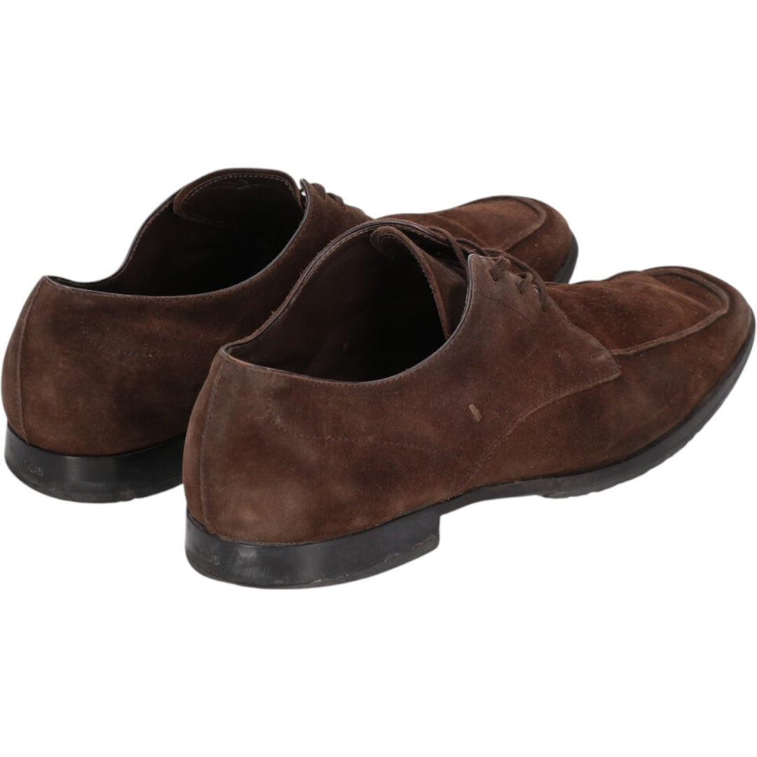 Tod's U-tip shoes, made in Italy, size 9 Men's 27.5cm Genuine Leather Suede brown type Vintage Second Hand