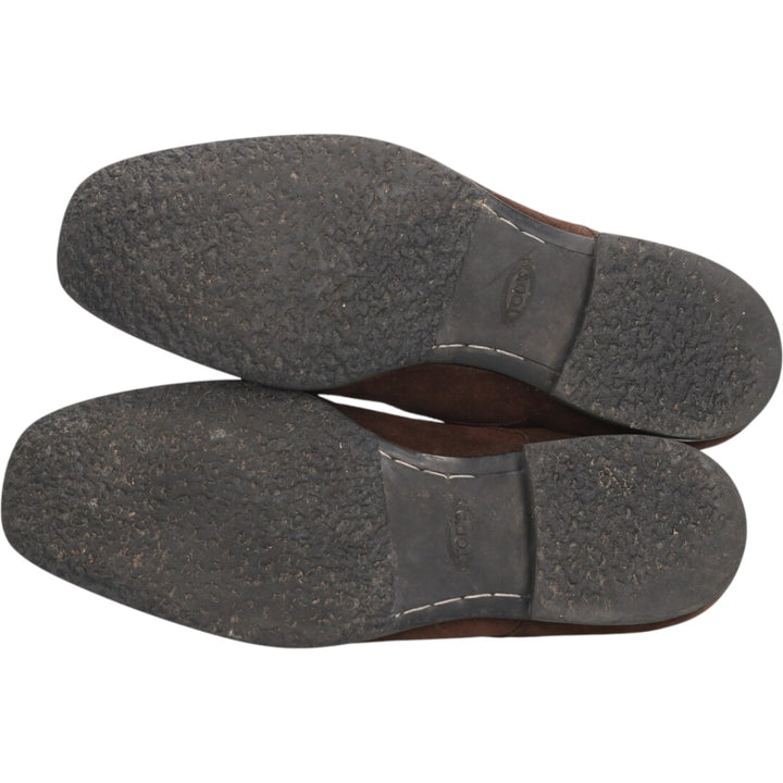 Tod's U-tip shoes, made in Italy, size 9 Men's 27.5cm Genuine Leather Suede brown type Vintage Second Hand