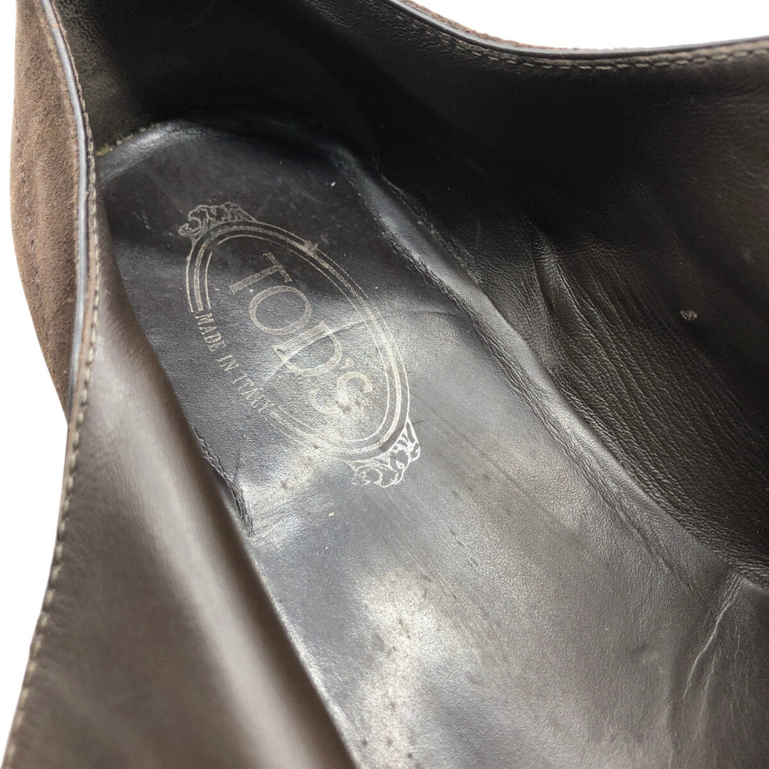Tod's U-tip shoes, made in Italy, size 9 Men's 27.5cm Genuine Leather Suede brown type Vintage Second Hand