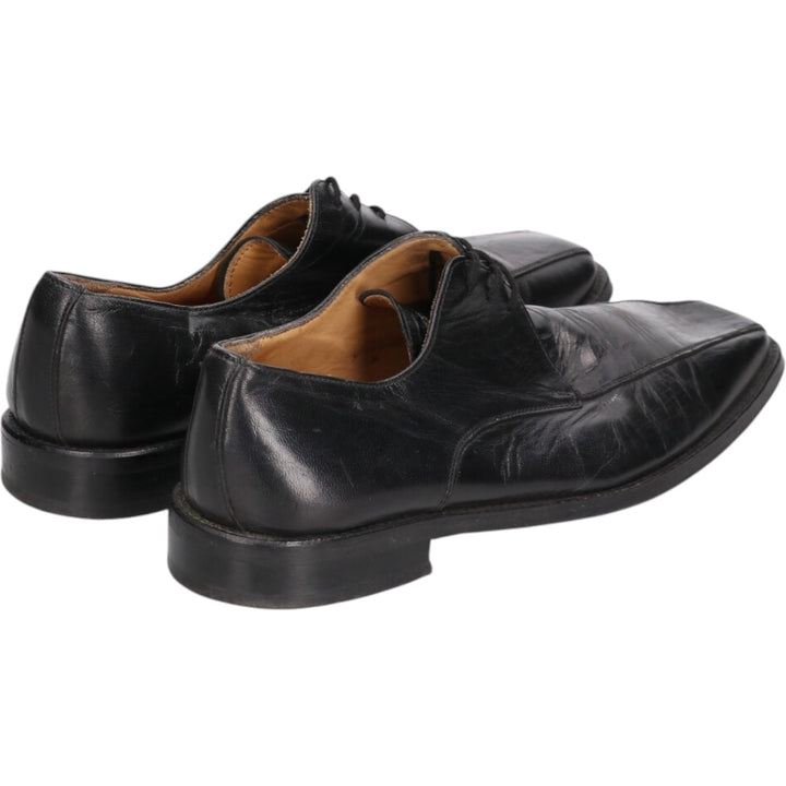 Square toe leather shoes 8 Men's 10.6" equivalent /saa013522 Men's 27.0cm genuine leather black type Vintage Second Hand