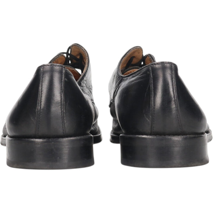 Square toe leather shoes 8 Men's 10.6" equivalent /saa013522 Men's 27.0cm genuine leather black type Vintage Second Hand